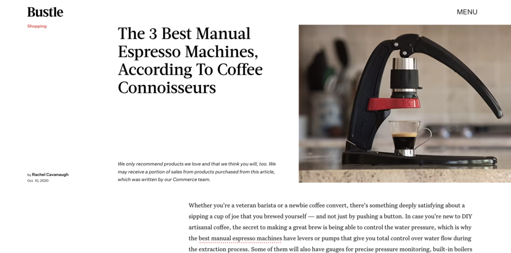 The 3 Best Manual Espresso Machines, According To Coffee Connoisseurs